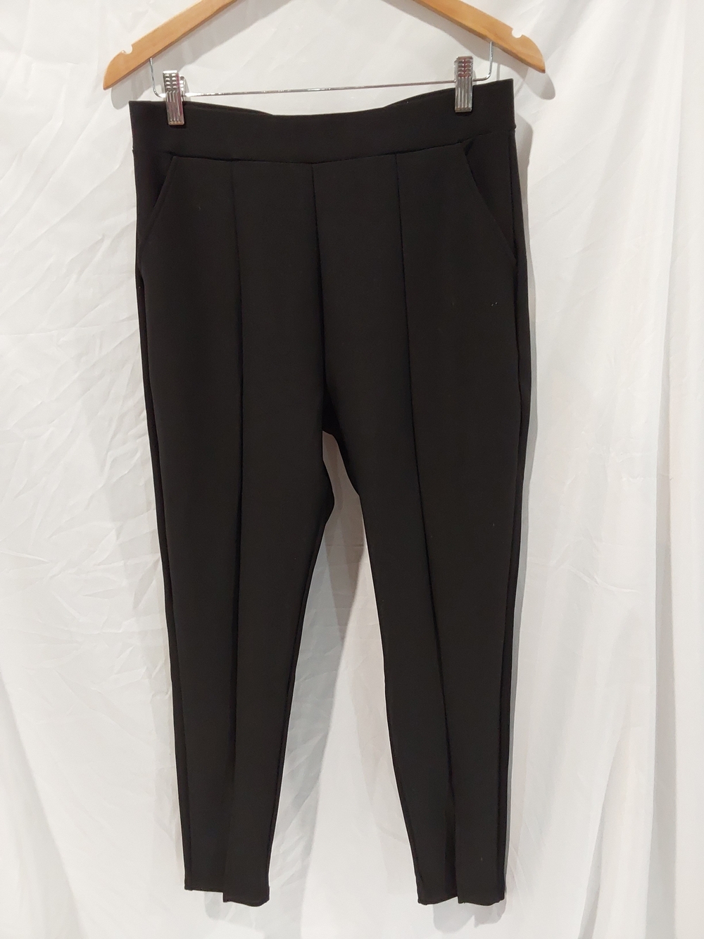 Black Tailored Slim Ponte Pants